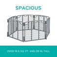 thumbnail image 3 of Play Space Evenflo, versátil, 6 paneles ajustables (gris frío), 3 of 9