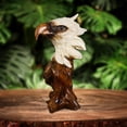 thumbnail image 2 of estatua de la cabeza Resin Statue Home Office Study Decoration Desktop Furnishing Sculpture Gift eagle, 2 of 7