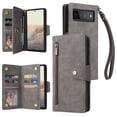 thumbnail image 1 of Case for Google Pixel 6 PRO 5G Magnetic Leather Zipper Wallet Cover Card Holder, 1 of 5