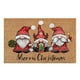 thumbnail image 2 of Alfombra de Navidad de Papá Noel antideslizante, lavable, decoración navideña feliz, alfombras decorativa felpudo para año Nuevo, granja, baño, Mid Santa Hole Macarena Pasta Claus Dormat, 2 of 7