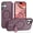 Winered, variant on Lunvic Case for iPhone 17 with Built-in Magnetic Ring Kickstand, Fast Wireless Charging Shock-Resistant Frosted Matte Hard Back Slim Protective Cover, Winered