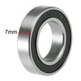 thumbnail image 3 of S6903-2RS Deep Groove Ball Bearings 17mm x 30mm x 7mm Double Sealed Stainless Steel 440C 2pcs, 3 of 4