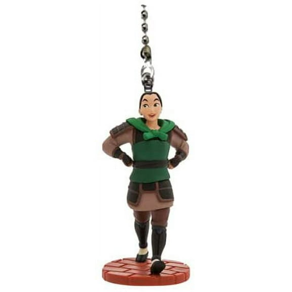 Mulan Warrior Soldier PVC Fan Light Lamp Pull Figure 4” Figurine Collectible