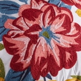 Mainstays 100% Cotton Canvas Flower Pillow - 18 x 18 - Walmart.com