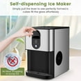 thumbnail image 6 of Costway 56 lbs/24 H Pepple Chewable Countertop Ice Maker with Self-Cleaning System, 6 of 9