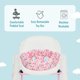 thumbnail image 4 of Dream On Me 2-in-1 Ava Baby Walker, Easy Convertible Baby Walker, Walk Behind, Height Adjustable Seat, Added Back Support, Detachable Slate, Spring Pink, 4 of 5
