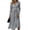Gray, variant on Floral Dress for Women V Neck Long Sleeve a Line Dresses Elegant Formal Floral a Line Dress