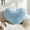 Blue, variant on White Heart Shaped Throw Pillows, Topboutique Faux Fur Fluffy Decorative Pillows, Soft Plush Cushion,Cute Plush Throw Pillows, Small Pillows Valentine's Day Gift Pillow,13 X 10 inch