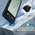 thumbnail image 3 of GHSDFBB Google Pixel 6a Case, Shockproof Cover with Built-in Screen Protector, Rugged Durable Full Body Heavy Duty Protection 360° Bumper Clear Cell Phone Case for Google Pixel 6a 5G-Black, 3 of 7