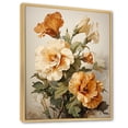 thumbnail image 2 of Designart "Vintage Sepia-Toned Pansies In An Embrace I" Pansies Floater Framed Wall Decor, 2 of 5