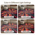 thumbnail image 7 of ODIKA 6'x9' Washable Area Rug Volcano Molten Deep Rock Spiral Vortex Fracture Motif Pile Volcanic for Queen Size Bedroom, Under Bed, Master Suite, Easy Care, Non-Shedding, 7 of 7