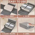 thumbnail image 5 of Bed Sheet Organizer Large Capacity Folding Bed Sheet Storage Bag,A, 5 of 5