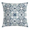 thumbnail image 1 of Traditional House Decor Throw Pillow Cushion Cover, Medieval Persian Palace Flower Leaf Shapes Arabian Decor Artwork, Decorative Square Accent Pillow Case, 20 X 20 Inches, Light Blue, by Ambesonne, 1 of 2