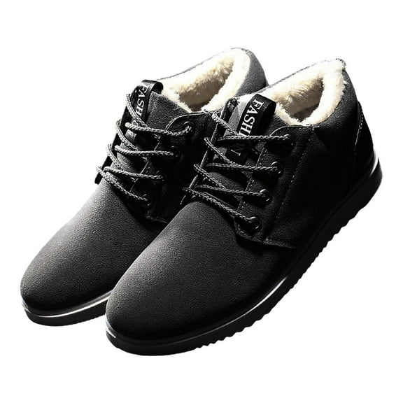 NOKIO Plush Warm Cotton Shoes Wear And Anti Slip Snow Boots Five Finger Cotton Shoes Outdoor Sports Shoes Men's And Women's Hiking Shoes Men'S Thermal Casual Shoes