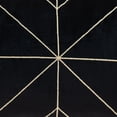 thumbnail image 4 of Parkland Collection Zella 12x24" Quilted Fabric Throw Pillow in Black/Gold, 4 of 5
