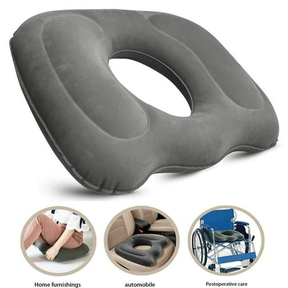Portable Tailbone Pillow, Donut Inflatable Cushion, Comfortable Memory Cushion For Pain Relief From Sores, Hemorrhoids, Prostate, Tailbone, Sciatica, Pregnancy, For Home, Car, Office, Home Decor