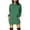 Green, variant on gakvbuo Fashion Women Hooded Dress Long Sleeves Pockets Short Sweatshirt Dress