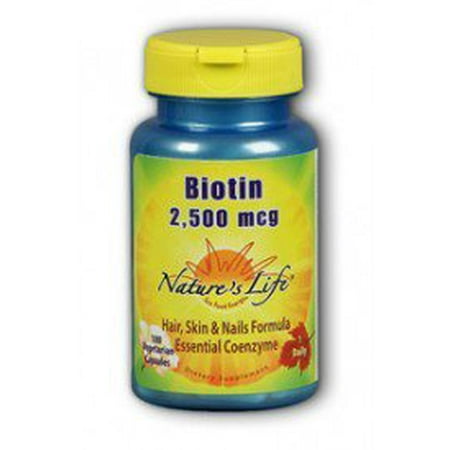 Natures Life 50 Caps - Biotin 2500mcg Nature's Life 100 Caps