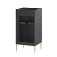 thumbnail image 4 of Modway Awaken 18" Solid Wood and MDF Bathroom Vanity Cabinet in Black, 4 of 9