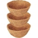 thumbnail image 1 of Nvzi Paquete de 3 forros de repuesto para cestas colgantes de 18 pulgadas, fibra de coco 100 % natural, redondos, 1 of 4