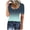 Gradient Color-Army Green, variant on Jewelreauty Button Henley Shirts for Women Summer Short Sleeve Slim Fitting Tops Casual Knit Ribbed Shirts (M, Army Green)