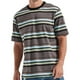 thumbnail image 1 of Tops para hombre, blusas y camisas de cuello redondo y manga corta para hombre, top casual de verano para hombre, top/camisa de cuello redondo y manga corta con solapa y estampado a rayas para hombre,, 1 of 2
