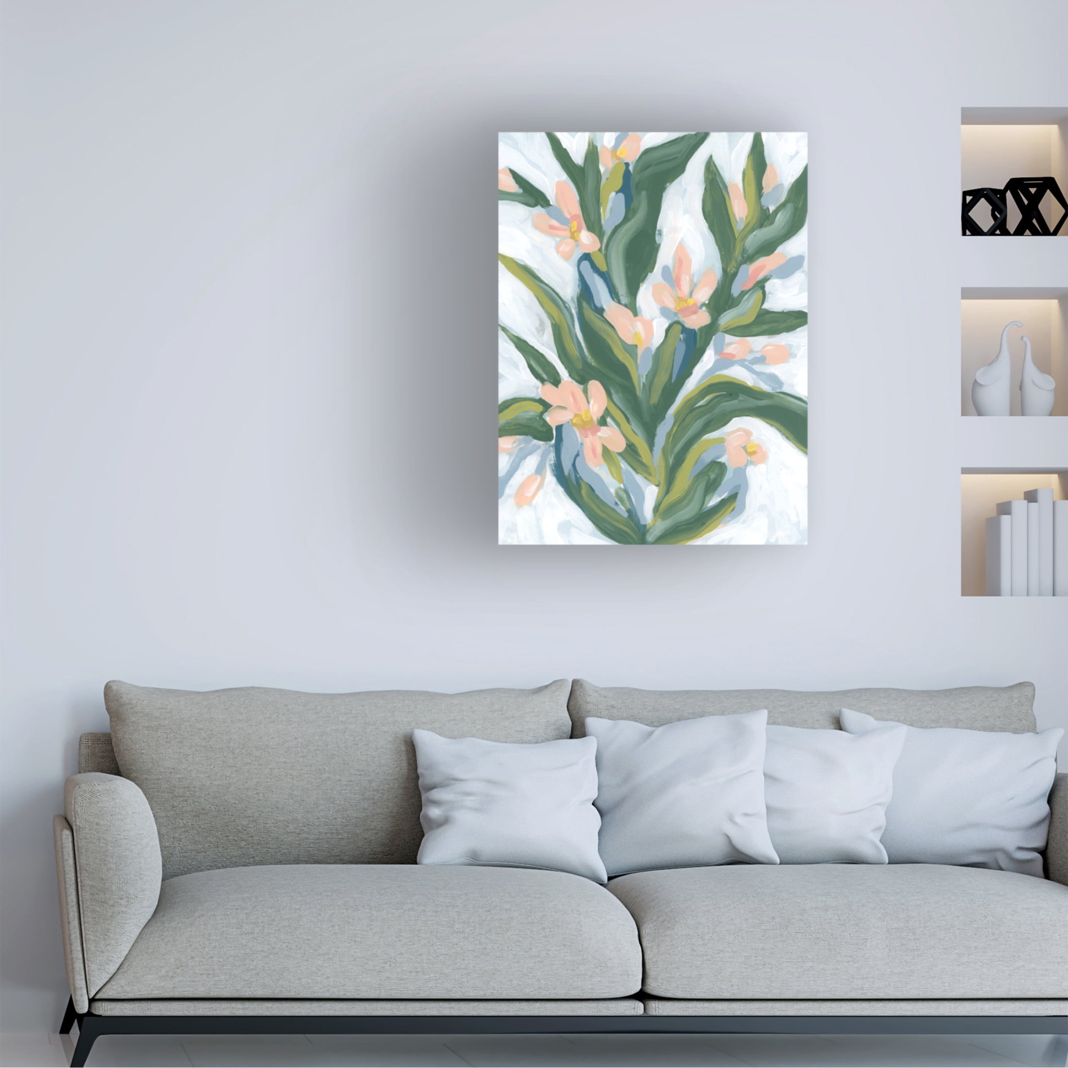 Canvas Wall Art - June Erica Vess 'Desert Flower II' Wall Art for Living Room, Bedroom, or Office Décor by Trademark Fine Art - 18 x 24 Inches