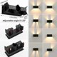 thumbnail image 3 of Aplique de pared LED para interior y exterior, aplique de pared blanco cálido de 24 W y 3000 K, aplique de pared moderno, apliques de pared impermeables IP65, apliques de pared con ángulo, 3 of 5