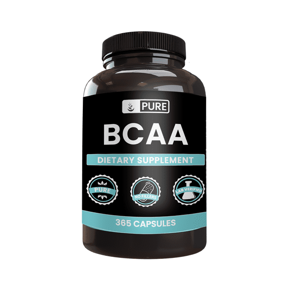 Pure Original Ingredients BCAA 365 Capsules No Magnesium Or Rice Fillers, Always Pure, Lab Verified