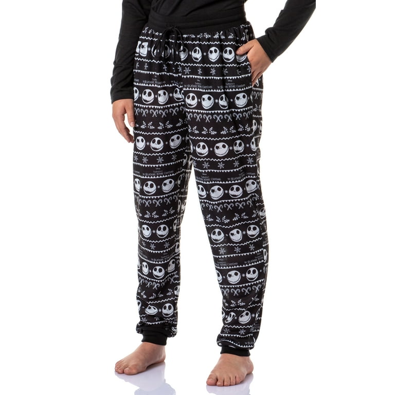 The Nightmare Before Christmas Women s Jack Skellington Jogger Pajama Set Walmart