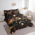 thumbnail image 3 of Homewish Boho Bohemain Theme 7-Piece Twin Bedding Sets,Retro Sun Moon Bedding Comforter Set,Gold Black Sheet Sets For Teens,Super Cozy Room Decor Reversible, 3 of 8