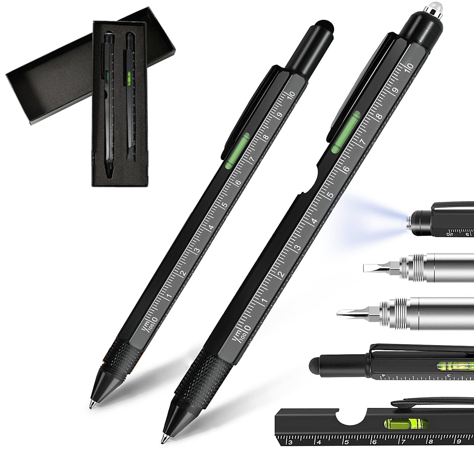 VEITORLD Multi-tool Pen Set 10 in 1, Christmas Ideas Gifts for Dad Men  Husband, Stocking Stuffers for Men, Ballpoint Pen Birthday Gifts for Father  Grandpa Boyfriend, Anniversary Unique Gifts for Him 