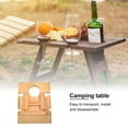thumbnail image 2 of Table de Pique-Nique Pliante en Bois Support de Table à Vin Pliable Portable, 2 of 7