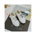 thumbnail image 5 of SIMANLAN Kids Non-slip Low Top  School Shoes Sparkling Mary Jane Girl's Uniform Glitter Princess Shoes White 9C, 5 of 5
