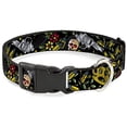 thumbnail image 1 of Buckle-Down PC-W30210-NL Born To Raise Hell Gray Plastic Clip Collar, Narrow Large 9-15", 1 of 1