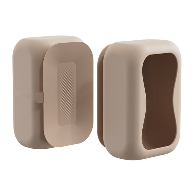 Suction Tissue – Rectangle Paper Container Silicone Wall Mount Holder | Space Saving Tissue For Bedroom Kitchen Glass Vehicle Interior Wipe Organize Convenient For Storing Tissue Tall Container Home