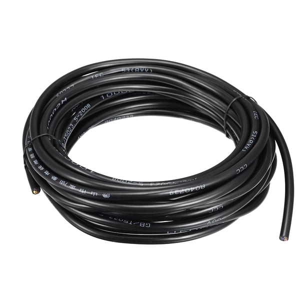 RVV Alambre Cable Extensión Cable Cobre Alambre Eléctrico Conductor 4 Núcleo 18 AWG 10M/32.8Pies Largo