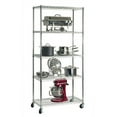thumbnail image 3 of Seville Classics UltraDurable® 5-Tier NSF Steel Wire Shelving, 36" W x 18" D, Plated Steel, 3 of 12