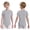 Grey, variant on Boys One Piece Short Sleeve Autism Sensory Bodysuit Anti-strip Romper Special Needs Adaptive Clothing Blue 12