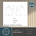 thumbnail image 6 of Standford 1 Light Brushed Nickel Bathroom Wall Fixture, 6 of 9