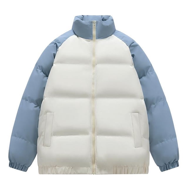 LOVZFMLL Jackets for Men Man Raglan Sleeve-padded Clothes Winter Style Teenagers Versatile High Street Easy Keep Warm Loose Coat