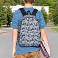 thumbnail image 4 of Goofa Police Car Pattern Lightweight Student Backpack for School, Water-Resistant, Adjustable Straps, Fits 15" Laptop, Multiple Pockets for Books, Accessories, 4 of 5