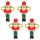 thumbnail image 1 of 4 anillos para servilletas de cascanueces, porta servilletas navideños, hebillas para servilletas con forma de soldado de cascanueces, 1 of 6