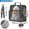 thumbnail image 2 of FORMRS Zipper Binder with Shoulder Strap 2-inch Ring 500 Sheet Capacity File Bag, White Halloween Dog, 2 of 5