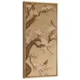 thumbnail image 4 of Large Framed Canvas Print Bird Floral Wall Art Vintage Decorative for Living room Bedroom - 60"x30" Natural Frame, 4 of 7