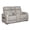 Gray, variant on Signature Design by Ashley Boyington Gray Power Reclining Loveseat with Console
