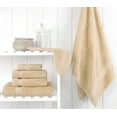 thumbnail image 6 of Cotton Paradise 100% Cotton 6 Piece Towel Set, Soft Absorbent Quick Dry Towels for Bathroom, Beige, 6 of 7