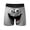 EliteGoogv#Grey, variant on Men's Novelty Cartoon Face Print Boxer Briefs Soft Breathable Fabric Comfortable Funny Casual Underwear For Men,Light Purple,XXL
