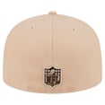 thumbnail image 4 of Men's New Era Tan New York Jets Candied Pecan 59FIFTY Fitted Hat, 4 of 6
