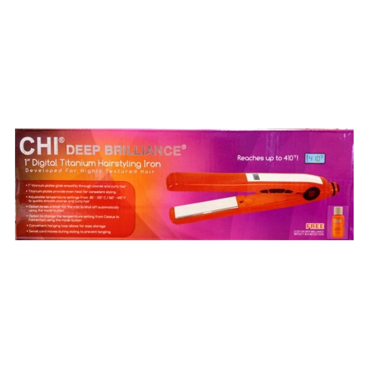 Deep brilliance black titanium hairstyling cheap iron